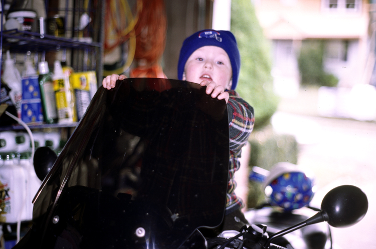 05-10-29, 14, Connor on the Motorcycle, Saddle Brook, NJ