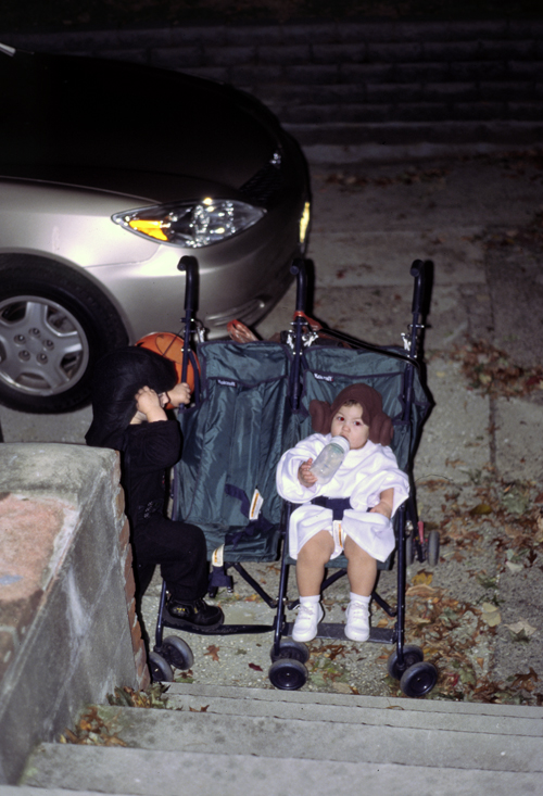 05-10-31, 02, Connor and Kaitlyn, Trick-or-Treating, Saddle Brook, NJ