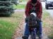 05-10-29, 103, Gerry and Connor learning to ride, Saddle Brook, NJ