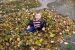 05-11-13, 06, Connor in the Leaves, Saddle Brook, NJ