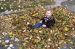 05-11-13, 08, Connor in the Leaves, Saddle Brook, NJ