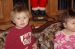 05-12-07, 15, Connor and Kaitlyn checking out Santa Claus