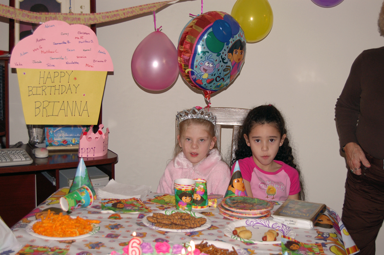 05-12-10, 13, Briana and Melanie, Birthday party for Briana