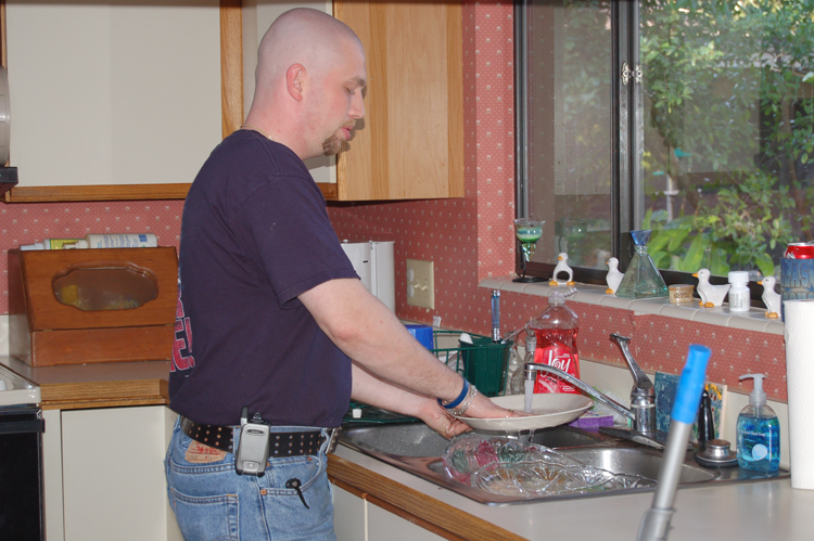 06-02-26, 44, Michael doing Dishes, Maitland, Fl