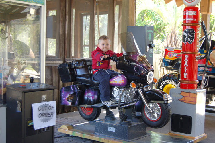 06-02-27, 27, Connor on Motorcycle, Gator Land, Fl