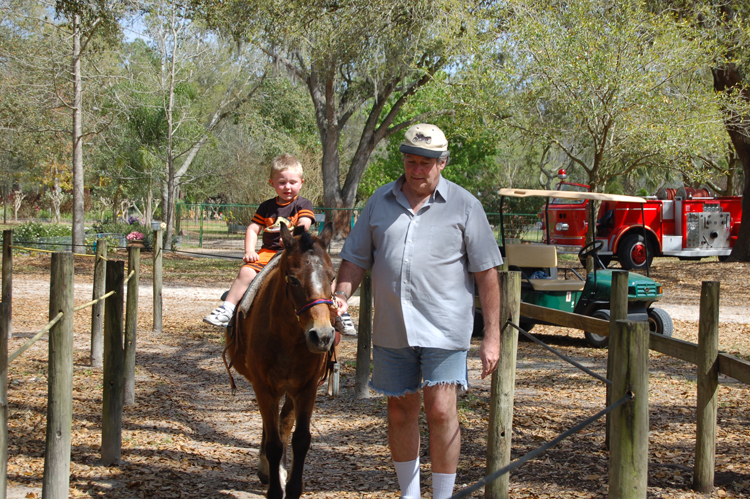 06-03-02, 56, Gerry with Connor on Pony, Green Meadows, Fl