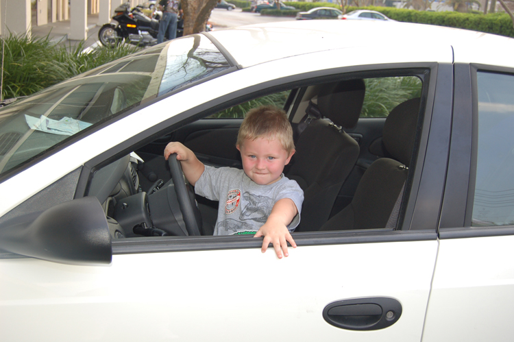 06-03-03, 04, Connor driving, Maitland, Fl