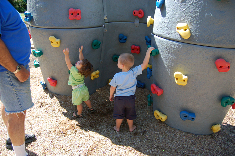 06-08-11, 035, Gerry, Connor and Kaitlyn at the Saddle Brook Park