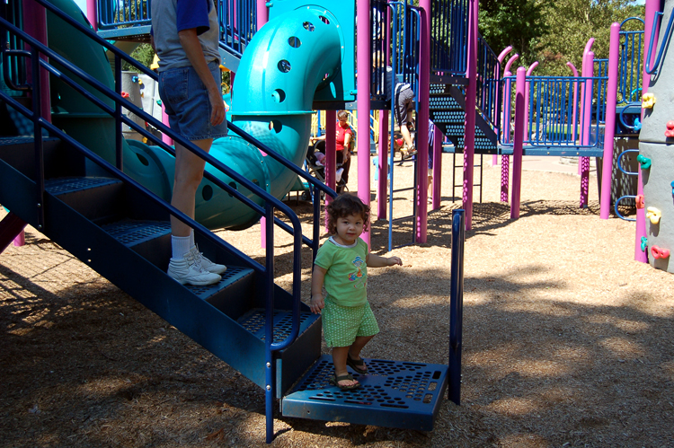 06-08-11, 043, Kaitlyn and Linda at the Saddle Brook Park