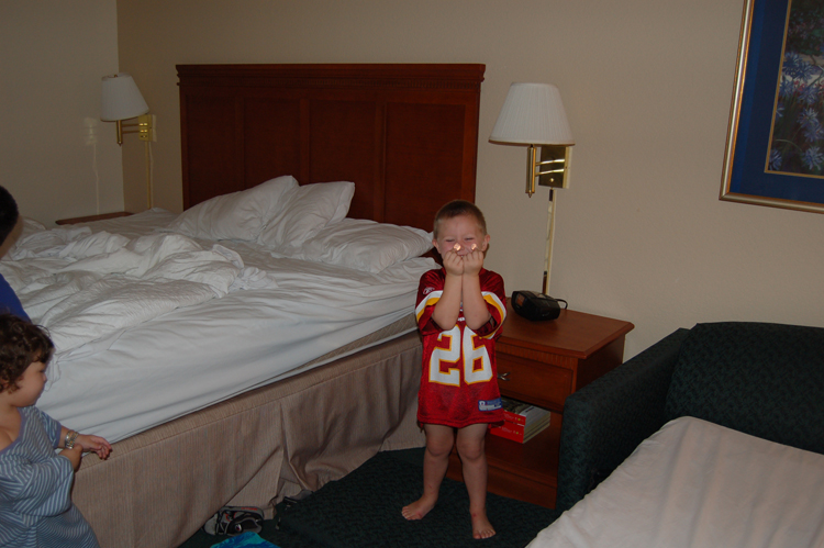 07-03-03, 001, Connor, Sleep Over, Hampton Inn, FL