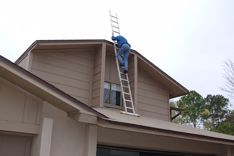 07-03-03, 064, Michael working, Winter Springs, FL