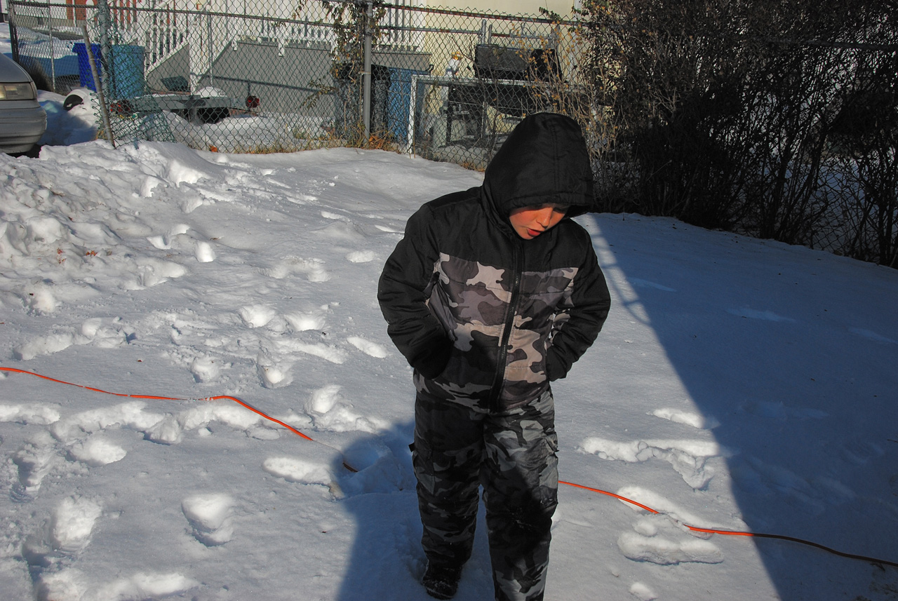 2011-01-07, 035, Connor in the snow, Saddle Brook, NJ