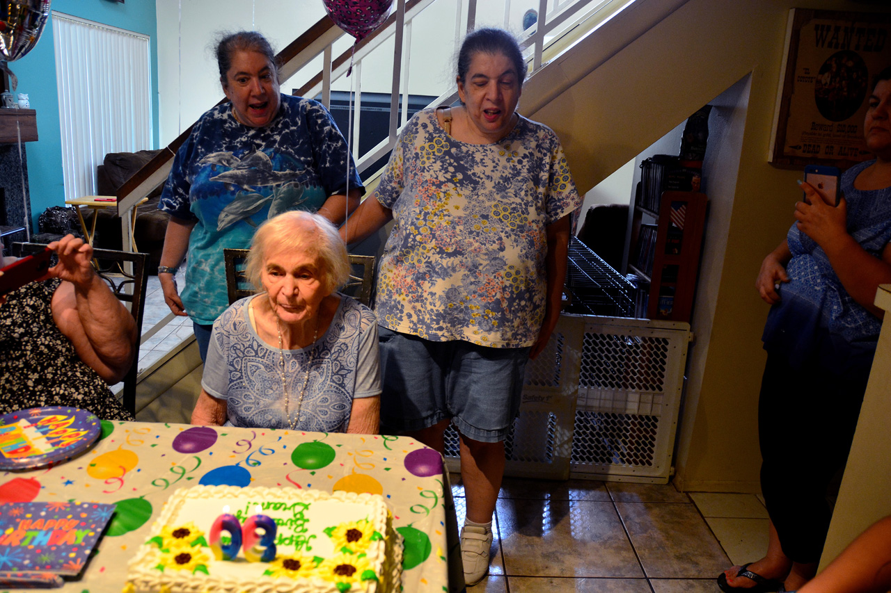 2017-05-20, 031, Irene Cocchiara's 90th Birthday, Nancy, Gram, Karen