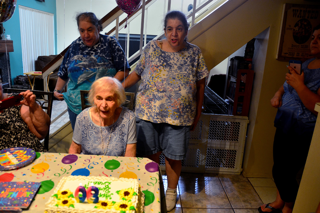 2017-05-20, 032, Irene Cocchiara's 90th Birthday, Nancy, Gram, Karen