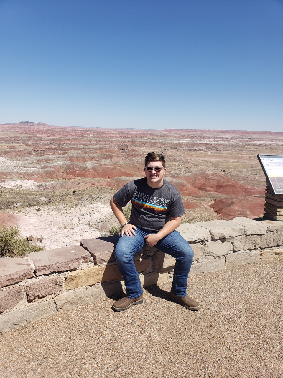 2022-06-20, 019, Connor at Petrified Forest