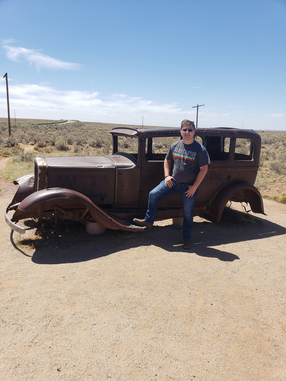 2022-06-20, 024, Connor at Petrified Forest