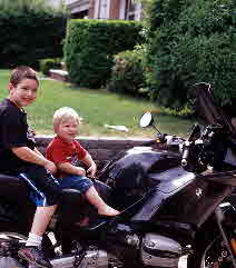 05-05-30, 26, Mikey and Connor on Bike, Saddle Brook, NJ
