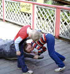 86-12-29, 05, Michael and Brian, Gator Land in Florida