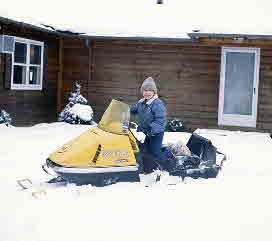 89-12-29, 02, Brian on his Snowmobile, Dingmans Ferry, PA